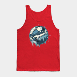 Frozen Earth - Monochromatic Winter Tank Top