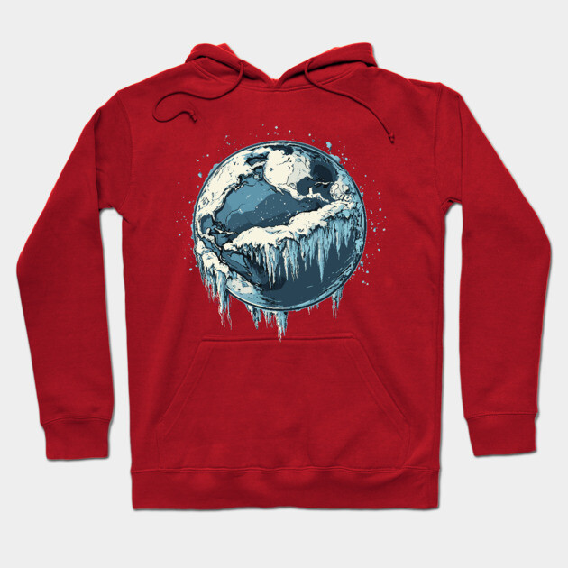 Frozen Earth - Monochromatic Winter Hoodie by TuncGK