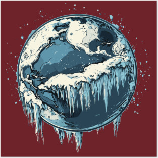 Frozen Earth - Monochromatic Winter Posters and Art