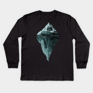Iceberg Dream - Monochromatic Winter Kids Long Sleeve T-Shirt