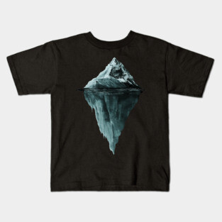 Iceberg Dream - Monochromatic Winter Kids T-Shirt
