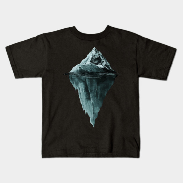 Iceberg Dream - Monochromatic Winter Kids T-Shirt by TuncGK