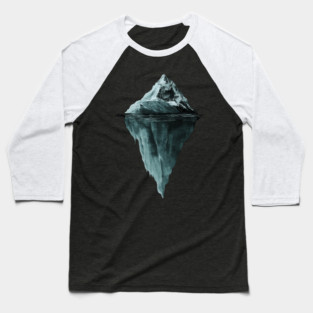 Iceberg Dream - Monochromatic Winter Baseball T-Shirt