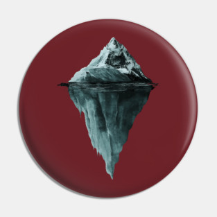 Iceberg Dream - Monochromatic Winter Pin