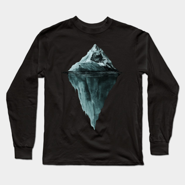 Iceberg Dream - Monochromatic Winter Long Sleeve T-Shirt by TuncGK