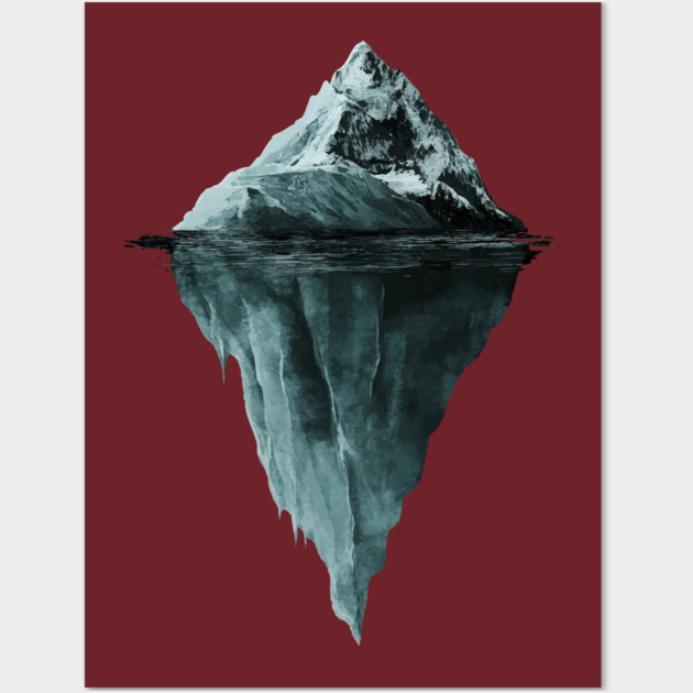 Iceberg Dream - Monochromatic Winter Wall Art by TuncGK