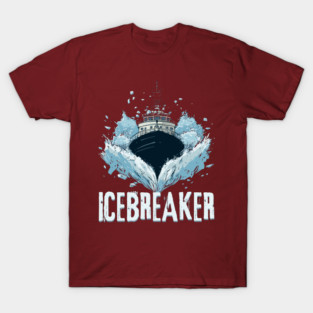 Icebreaker Ship - Monochromatic Winter T-Shirt