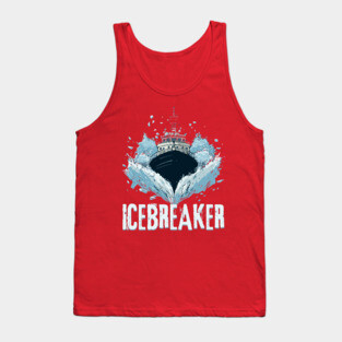 Icebreaker Ship - Monochromatic Winter Tank Top