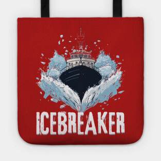 Icebreaker Ship - Monochromatic Winter Tote