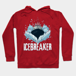Icebreaker Ship - Monochromatic Winter Hoodie