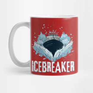 Icebreaker Ship - Monochromatic Winter Mug