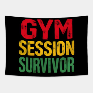 Gym Session Survivor Tapestry