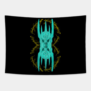 Dark Lord Mirror Ghost Image Tapestry