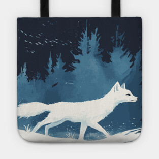 Arctic Fox - Monochromatic Winter Tote