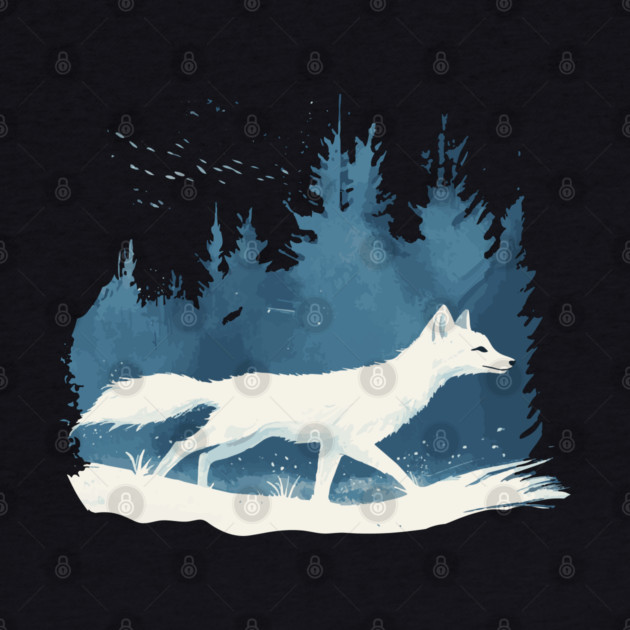 Arctic Fox - Monochromatic Winter by TuncGK