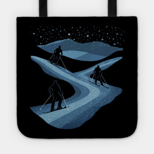 Skiers' Dream - Monochromatic Winter Tote