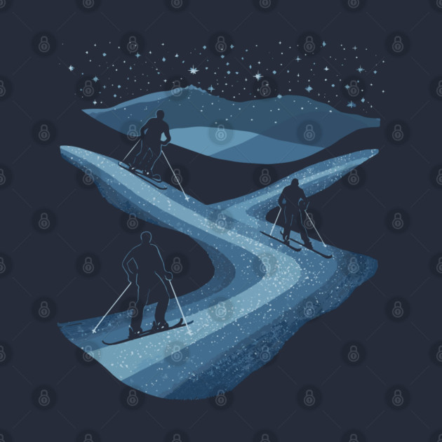 Skiers' Dream - Monochromatic Winter by TuncGK