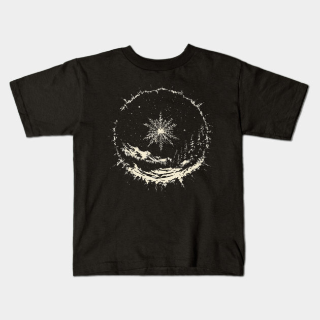 Snow Dome - Tribal Winter Design Kids T-Shirt by TuncGK