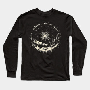 Snow Dome - Tribal Winter Design Long Sleeve T-Shirt