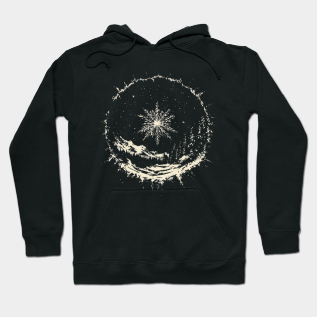 Snow Dome - Tribal Winter Design Hoodie by TuncGK