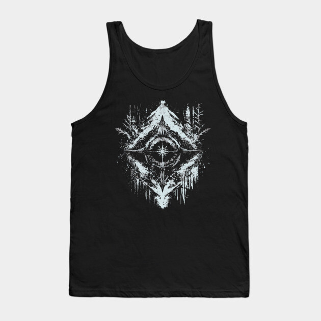 Tribal Snow - Native American Symbol Tank Top by TuncGK
