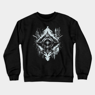 Tribal Snow - Native American Symbol Crewneck Sweatshirt