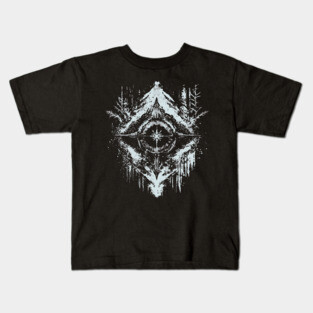 Tribal Snow - Native American Symbol Kids T-Shirt