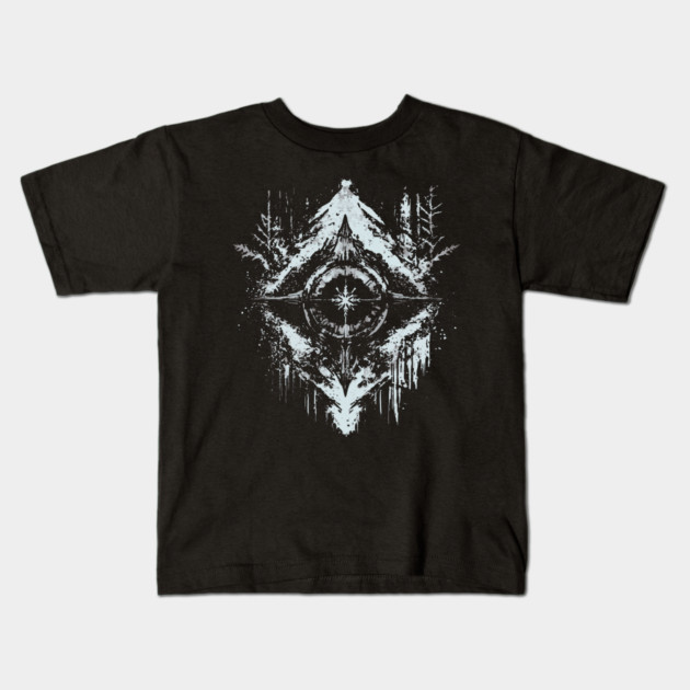 Tribal Snow - Native American Symbol Kids T-Shirt by TuncGK