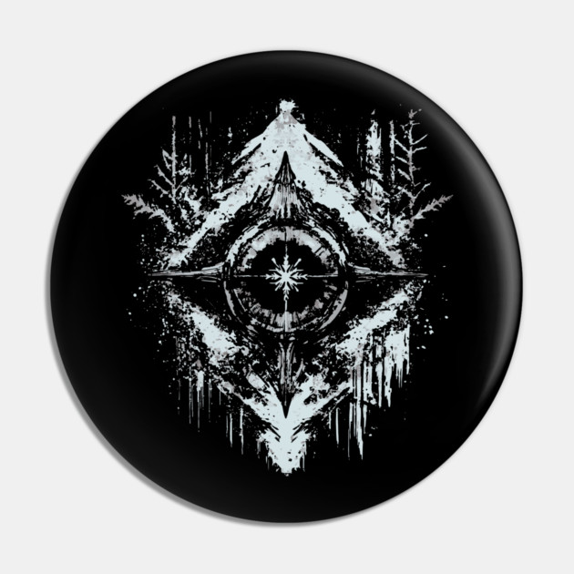 Tribal Snow - Native American Symbol Pin by TuncGK