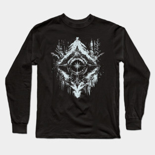Tribal Snow - Native American Symbol Long Sleeve T-Shirt