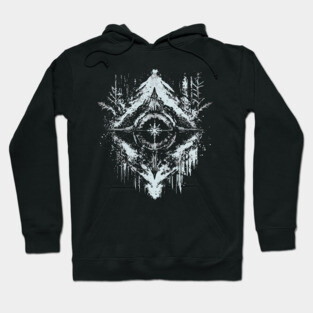 Tribal Snow - Native American Symbol Hoodie