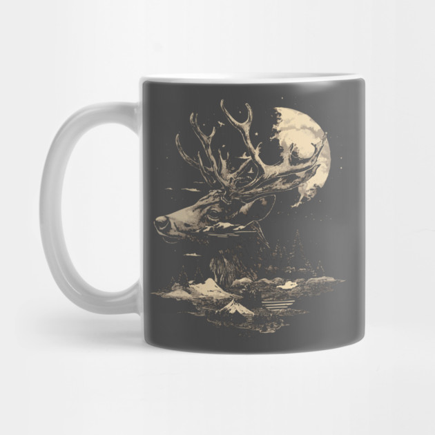 Dear Surreal Deer - Monochromatic Winter by TuncGK