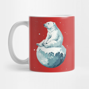 Polar Bear Enjoying the End of the World Mug
