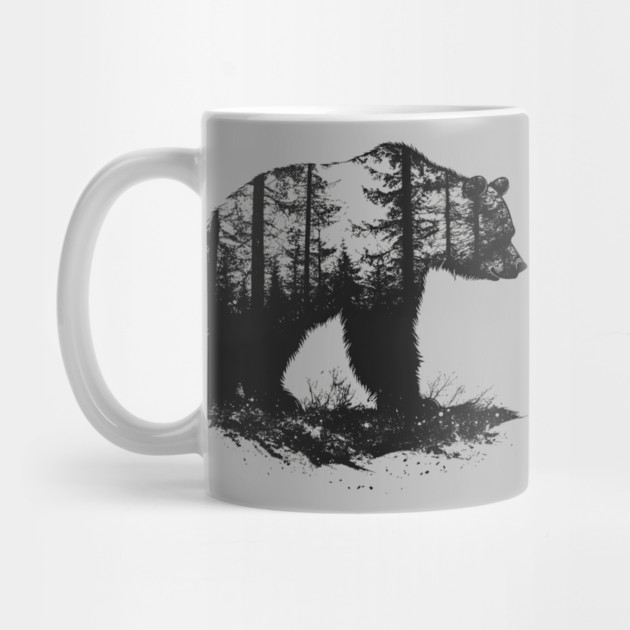 Grizzly Woods - Bear Forest Silhouette by TuncGK