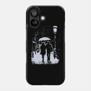 Lovers' Winter - Cityscape Streets Phone Case