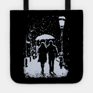 Lovers' Winter - Cityscape Streets Tote