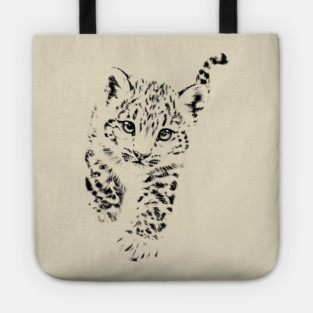 Baby Snow Leopard - Cute Wildlife Tote
