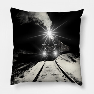 Snow Train - Nostalgia Winter Pillow