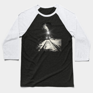 Snow Train - Nostalgia Winter Baseball T-Shirt