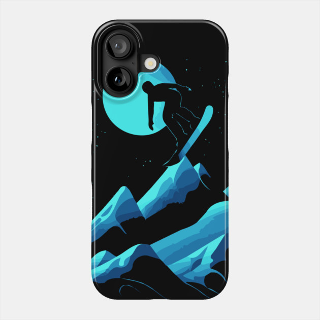 Stomp the Winter - Snowboarder Gift Phone Case by TuncGK