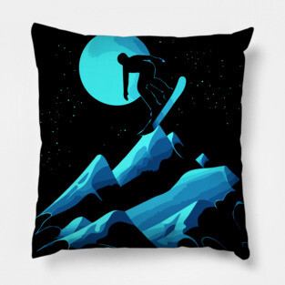 Stomp the Winter - Snowboarder Gift Pillow