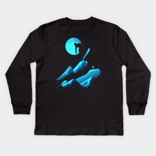 Stomp the Winter - Snowboarder Gift Kids Long Sleeve T-Shirt