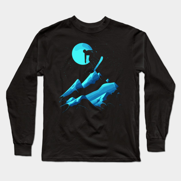 Stomp the Winter - Snowboarder Gift Long Sleeve T-Shirt by TuncGK