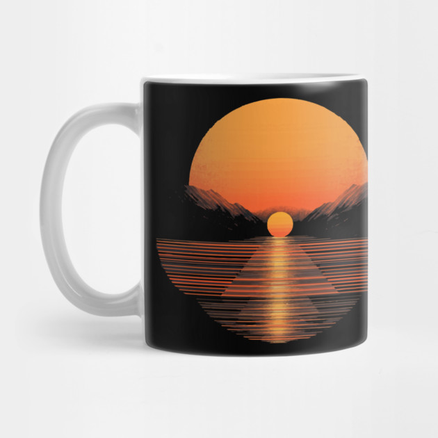 Winter Sunset - Retro Orange by TuncGK
