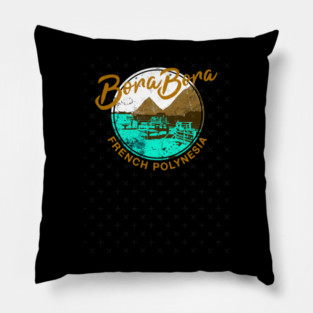 Bora Bora Over Water Bungalow French Polynesia Travel Pillow