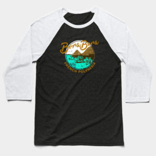 Bora Bora Over Water Bungalow French Polynesia Travel Baseball T-Shirt
