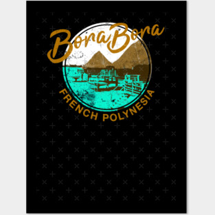 Bora Bora Over Water Bungalow French Polynesia Travel Posters and Art
