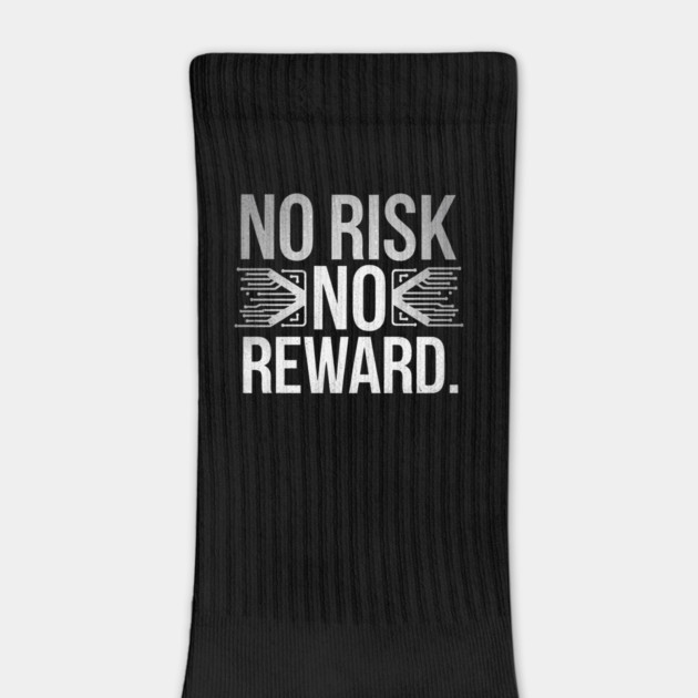 Motivational Financial Saying, No Risk No Rewar by logiamerch
