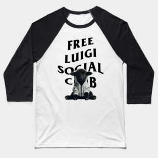 Free Luigi Social Club Baseball T-Shirt