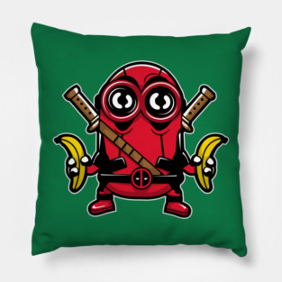 Minionpool Parody Fusion Art Style //// MinionDeadpool Funny Kawaii tshirt! Pillow
